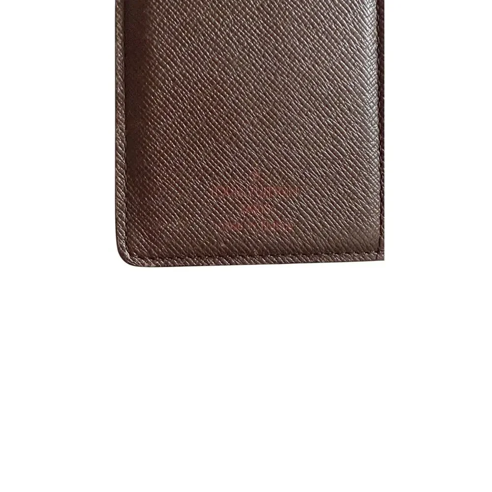 Louis Vuitton Damier Ebene French Purse Compact Wallet MINT